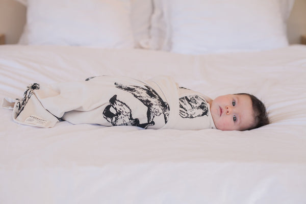 Baby Wrap With Bear Motif